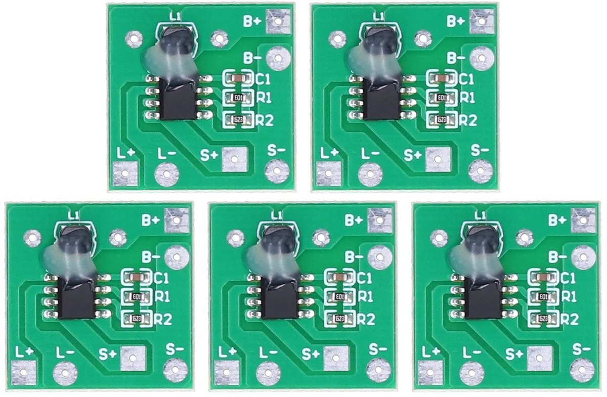 Store_8 - Solar Laadregelaar - 5 Stuks - Duurzaam en Betrouwbaar - Groen - Lithium Batterij Opladen - Voor Zonne-Gazon Verlichting - Geschikt voor ...
