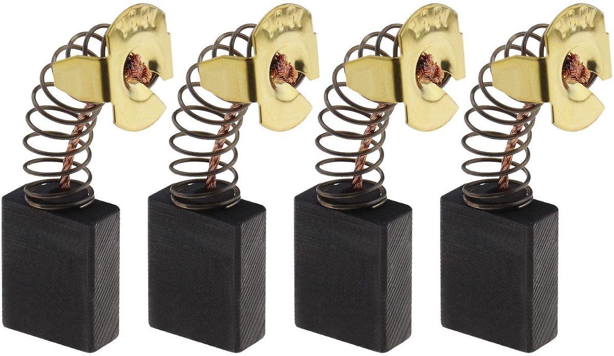 Store_7 - koolborstels - vervangingsset - 4 stuks - 6,5 x 13,5 x 17 mm - geschikt voor Güde 250/300 - elektrisch gereedschap accessoires