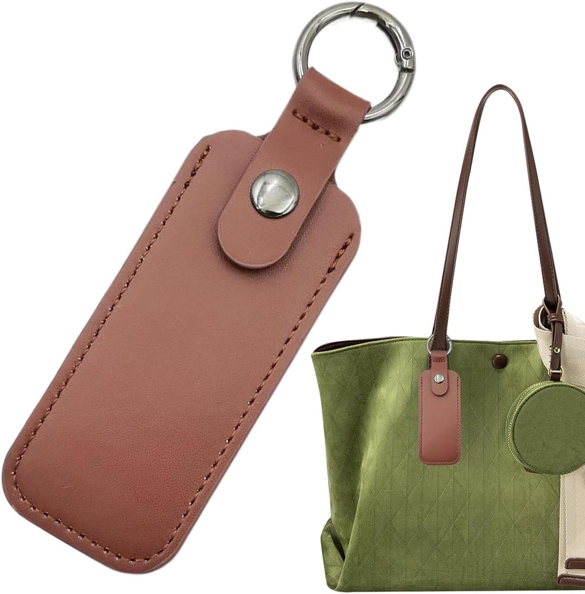 USB Case - Opberghoes Geheugenstick - Data Transport - Schokabsorberend - 9x4cm - Donkerbruin
