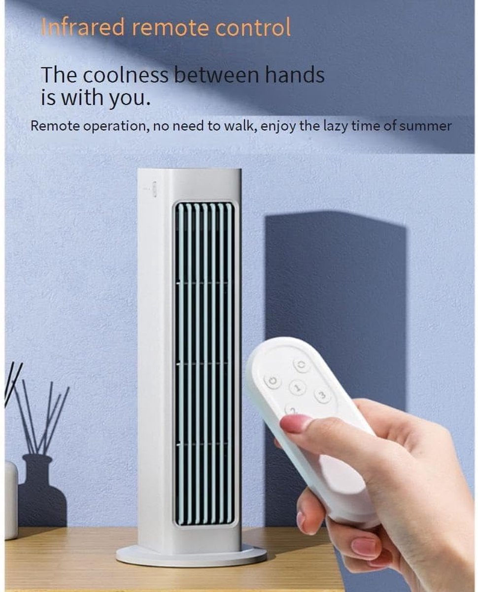 Draagbare Airconditioner - Mini Aircooler - Persoonlijke Koeling - Ultra Stil Ontwerp - 32.5 x 7.5 x 7.5CM - Wit thumbnail 7