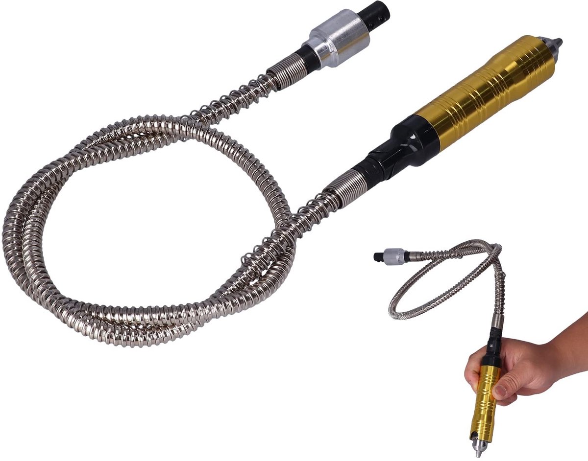 aladdien - Flexibele Slijpmachine - Multi-Functionele Adapter - Voor Polijsten en Snijden - Geschikt voor Graveerwerk - Ideaal voor Doe-Het-Zelf pro...