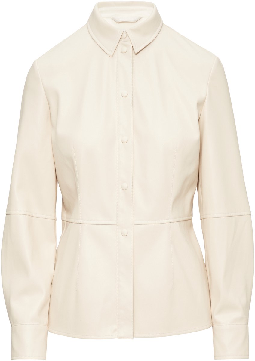 comma - female - Blouse van imitatieleer