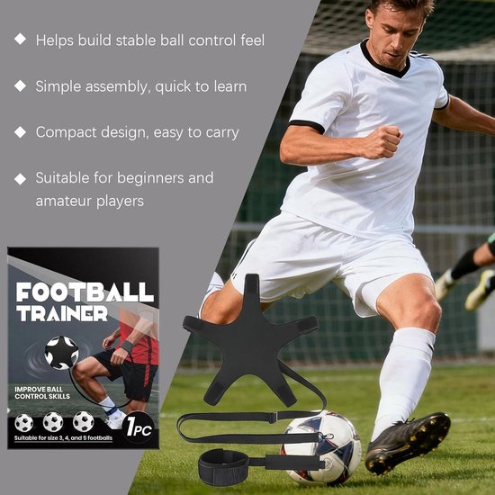 Voetbal Schoptrainer - Trainingsmateriaal Koord - Techniek Verbeteren - Zelfterugkerende Bal - Verstelbare Band - Niet gespecificeerd — afbeelding 2