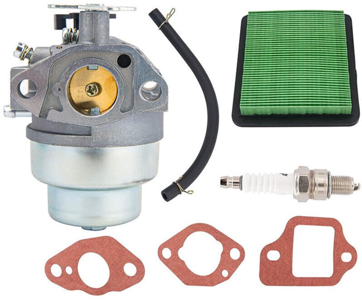 Carburateur geschikt voor Honda GCV160, GCV135, GC160, GCV160-OHC motoren en grasmaaiers; accessoirekit geschikt voor de GCV 160 grasmaaiercarburateur, inclusief pakking, bougie en luchtfilter.