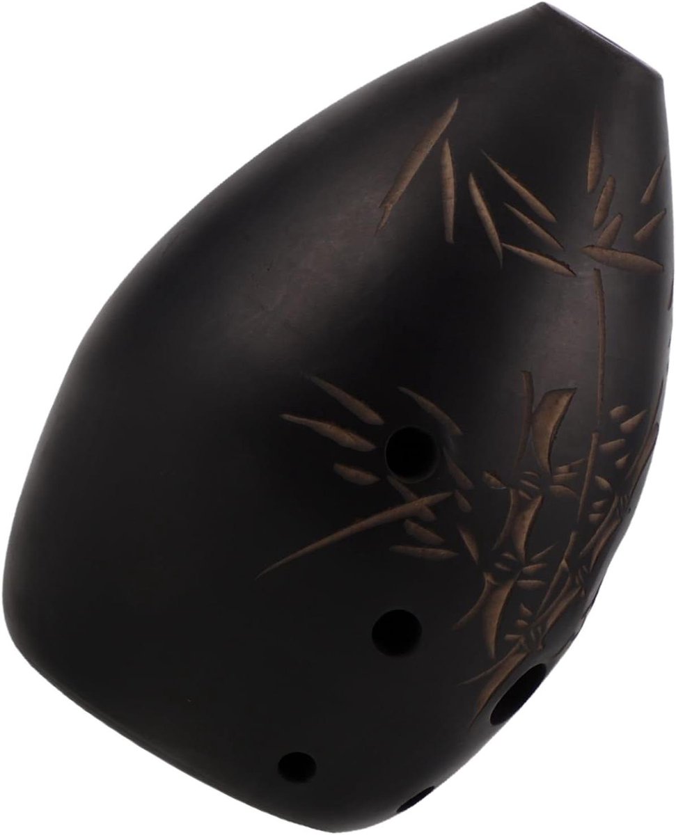Keramische Ocarina - 8-Gats Fluit - Muziek Leren Spelen - Authentiek Geluid - 10.5 cm - Bruin