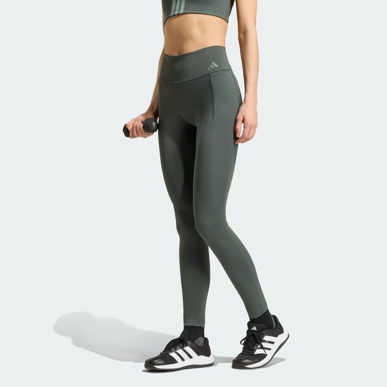 Adidas Performance Optime Lange Workoutlegging - Dames - Grijs van adidas-performance — afbeelding 3