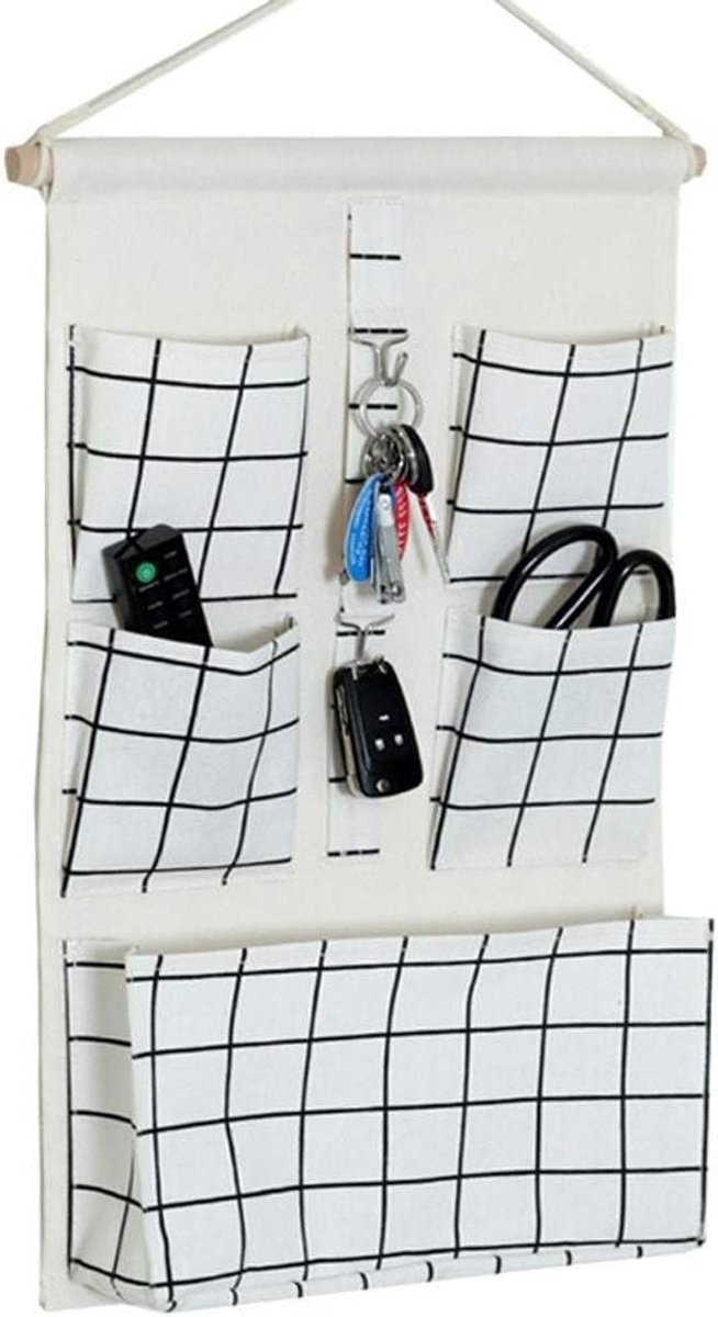 Opbergtas - Opberghouder - Huis Organiseren - Duurzaam Canvas Materiaal - 32x53cm - C