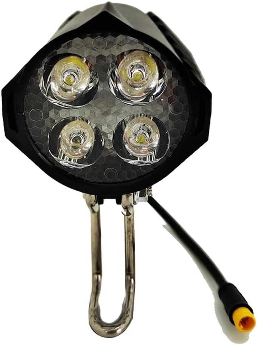VHV - E-bike koplamp - LED voorlicht voor elektrische fiets - fiets koplamp 36V-48V waterbestendig met claxon - voor e-bike, e-step en scooter
