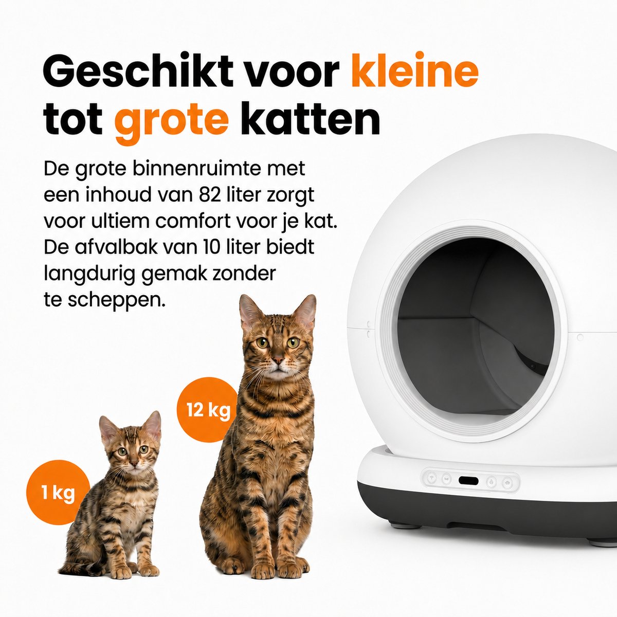 Zedar K1200 automatische kattenbak thumbnail 4