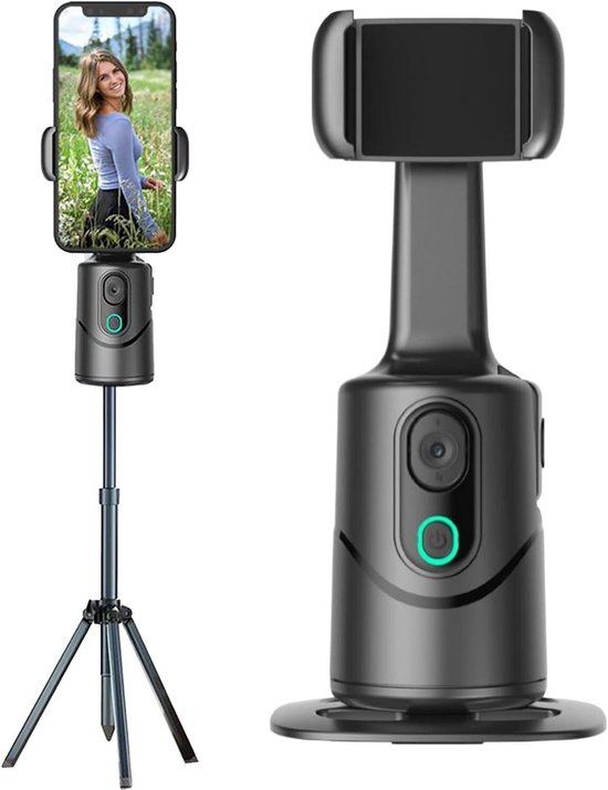 Mobile Phone Stabilizer with AI and 360° Rotation, Gimbal 3-Axis Smartphone for Video Recording, Vogging, Live Streaming, Ideal for Events