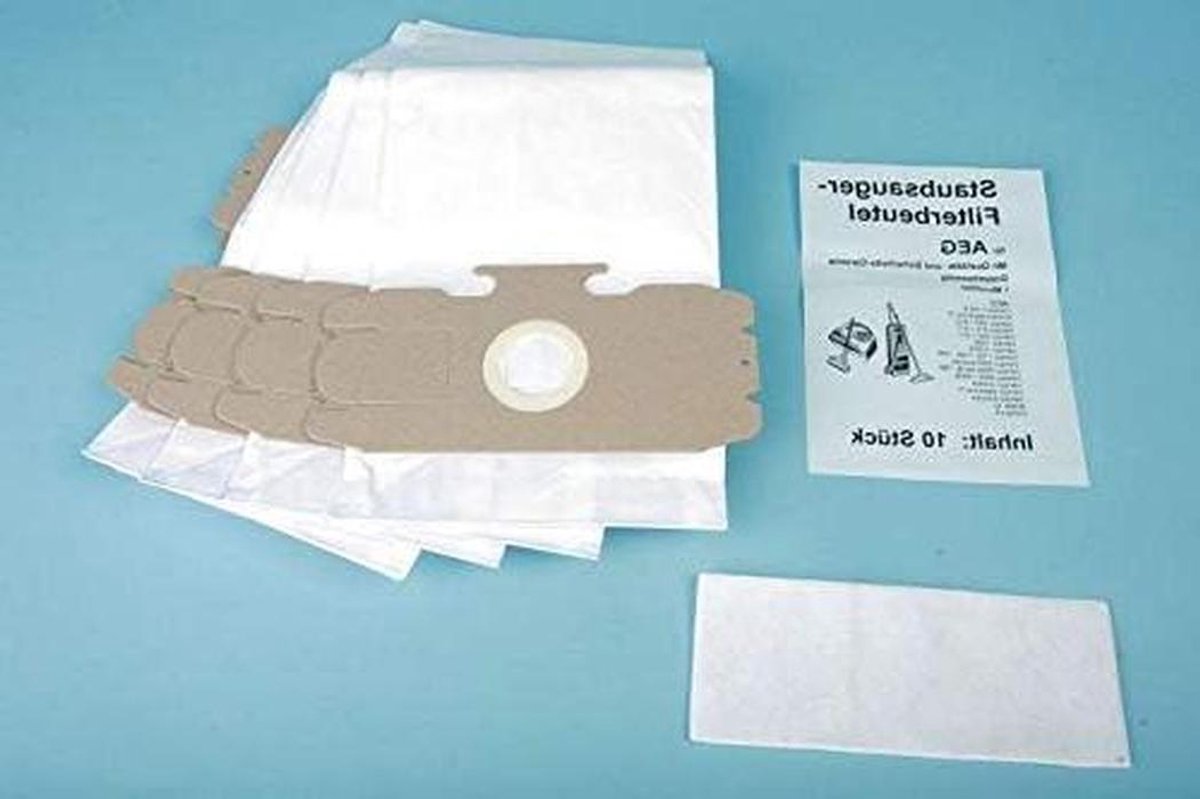 Stofzuigerzakken Papier - Reservezakken Cilinder - Stofvrij Houden - Optimaal Filteren - 5 Stuks - Wit
