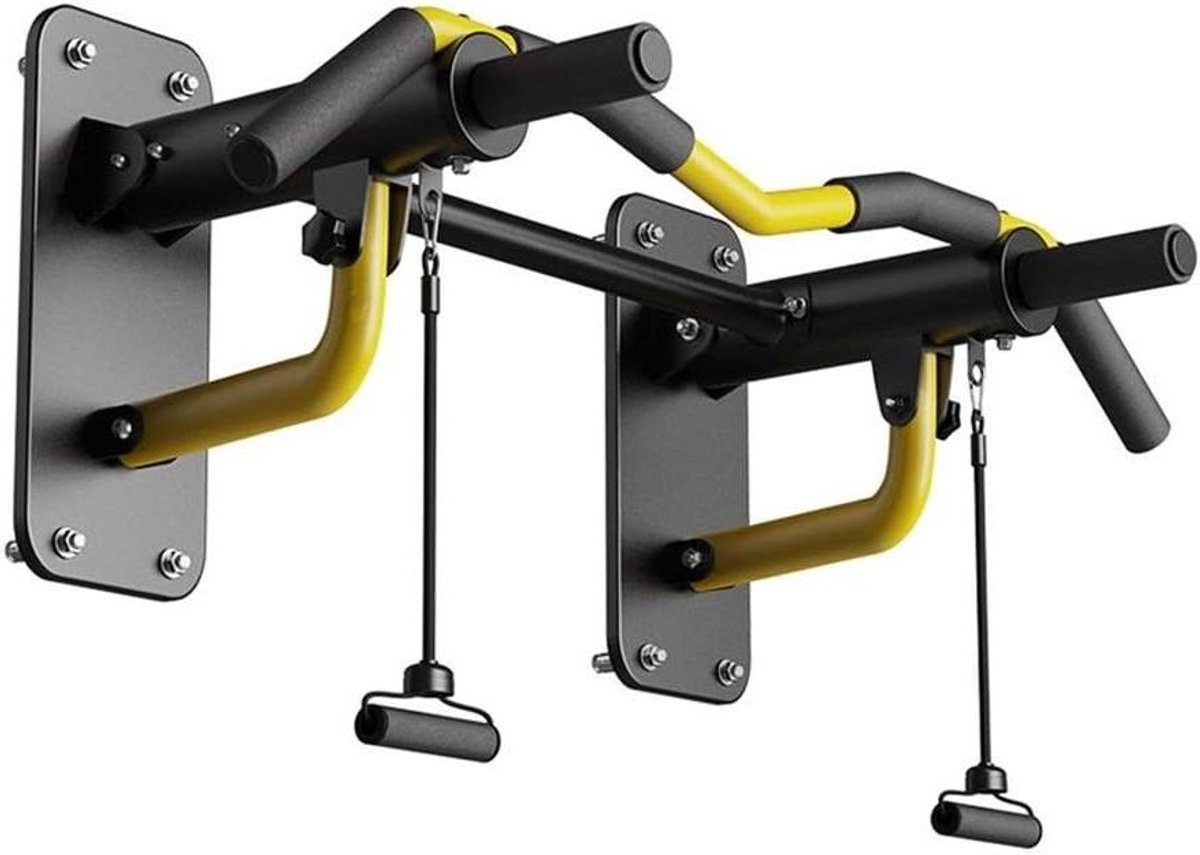 Pull-Up Bar - Wandrek Hangen - Kracht Training - Opvouwbaar Ontwerp - 300 kg Belasting - Zwart