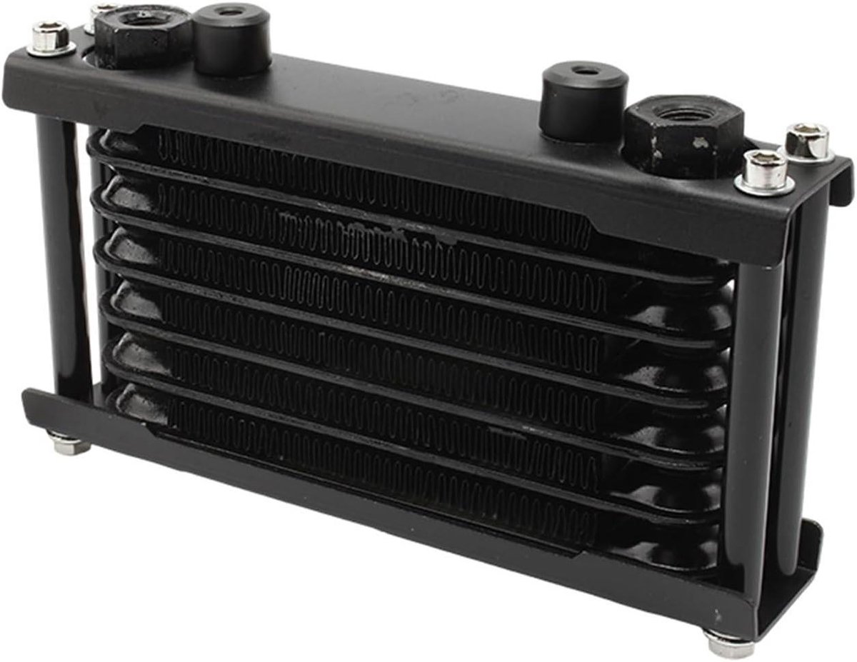 Motor Oliekoeler - Motorfiets Koeler - Motor Koelen - Hoge Hittebestendigheid - One Size - Zwart