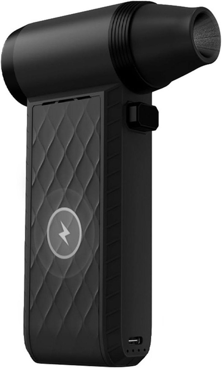 Luchtblazer Mini Turbojet - Ventilator Elektrisch - Stof Afzuigen - Borstelloze Motor - 143x92x37 mm - Zwart