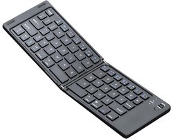 Portable Wireless Keyboard, Rechargeable Compact Keyboard, Low Sound, Office Supplies, Lightweight Folding Keyboard, Compact Wireless Keyboard for Men and Women