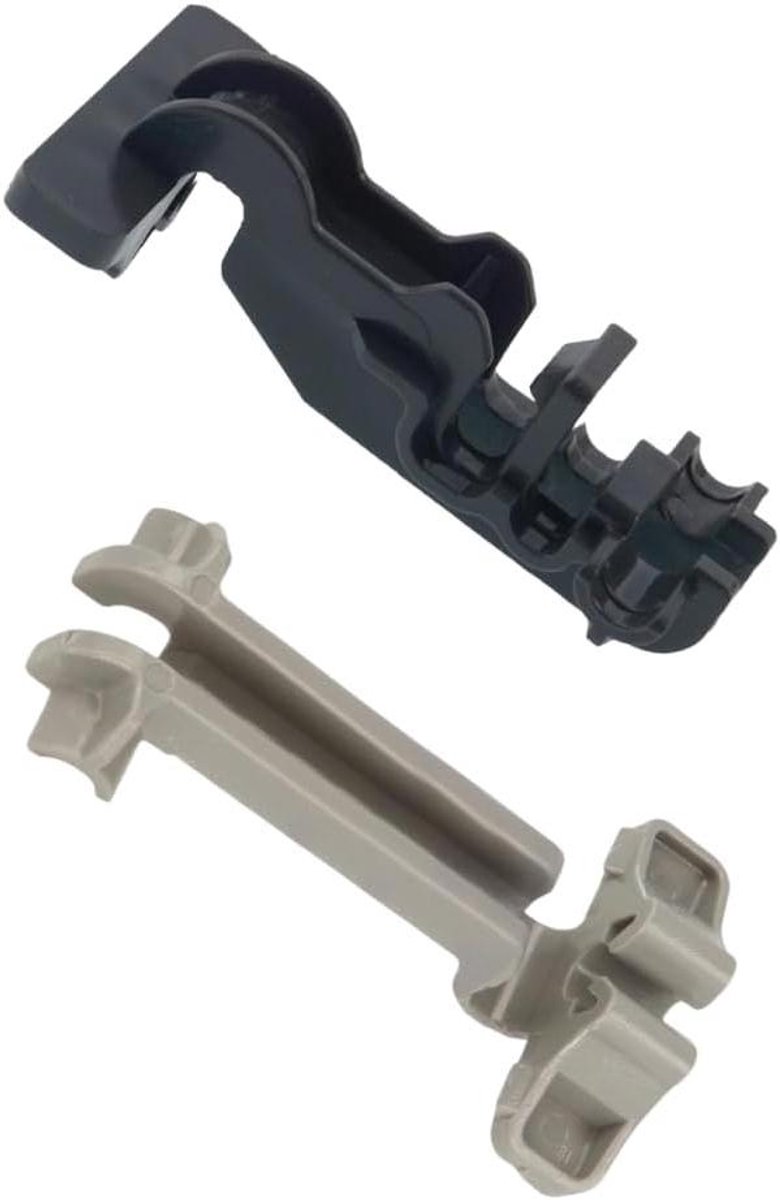 Vaatwasser Onderste Mand Opvouwbare Plaat Rack Clip Set (2 Stuks) Compatibel met Beko & Grundig Vervangt 1513640200 & 1513630100