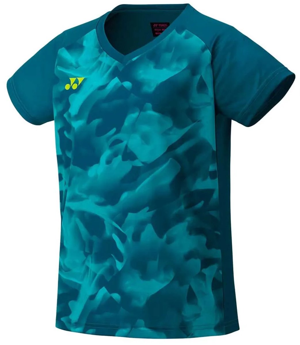 Yonex Yw0033ex Korte Mouw Poloshirt Groen,Blauw M Vrouw