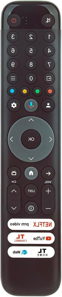 VINABTY RC833-GUB1 RC833 GUB1 Vervang Voice Afstandsbediening Fit voor TCL QLED Smart Google TV 75C809 65C809 98C655 85C655 75C655 65C655 55C655 50C655 43C655 43C655 98P75 5 65C845 85C645
