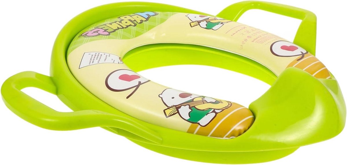 Toilettrainer Ring - Peuter Toiletbril - Zindelijkheidstraining - Verstelbaar en Hygiënisch - 39.5 x 34 cm - Groen