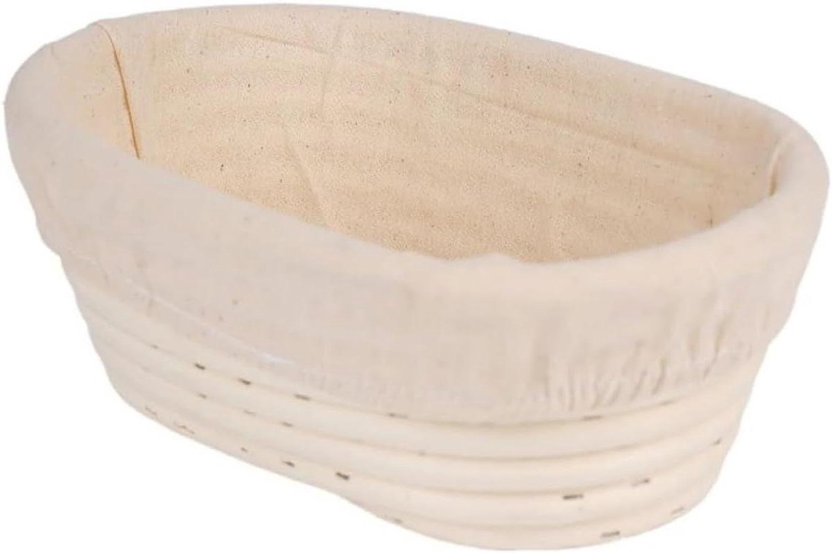 Brood Gistingsmand - Rotan Rieten Bakkom - Brood Bakken - Handgemaakte Kwaliteit - 25 x 15 cm - Natuurlijk