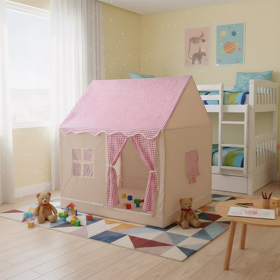 Speeltent Voor Meisjes Roze - Kindertent Binnen - Speeltent Kinderen Binnen - Tent Kinderkamer 3-7 Jaar - Pop-Up Kindertent Buiten — afbeelding 5