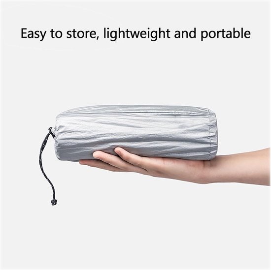 Opblaasbare Slaapmat - Kampeer Mat - Buiten Slapen - Compact Opvouwbaar - 183 x 58 cm - Zwart — afbeelding 2