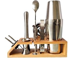 Cocktailset, Shaker Baraccessoires, Barmanset Met Standaard 