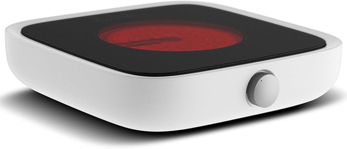 Kleine Kookplaat - Keramische Kachel - Thee Zetten - Thermostaat Controle - 1000 Watt - Wit