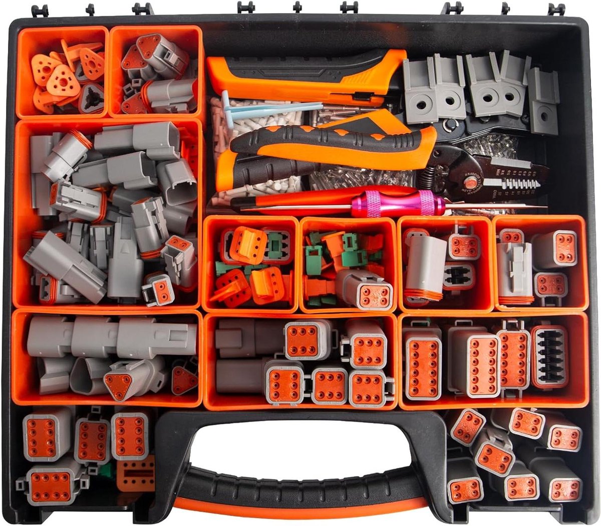 Connector Kit - Elektrische Verbindingen - Reparaties Uitvoeren - Inclusief Gereedschap - 924 Stuks - Zilver