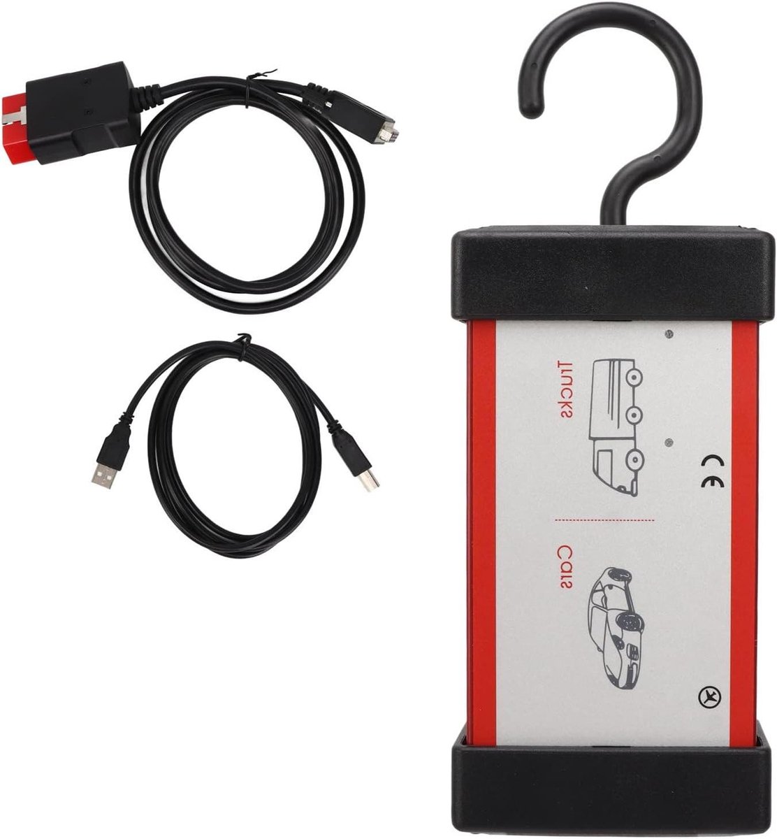 Auto Diagnose Tool - ODB2 Scanner - Motor Onderhoud - Bluetooth Interface - 20 cm - Zwart