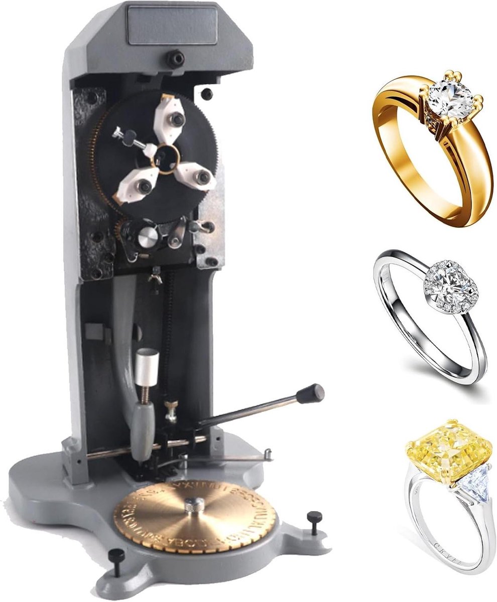 Ring Graveermachine - Sieraden Graveer - Binnenkant Graveren - Dubbelzijdige Wijzerplaat - 15-20 mm Tekens - Metaal