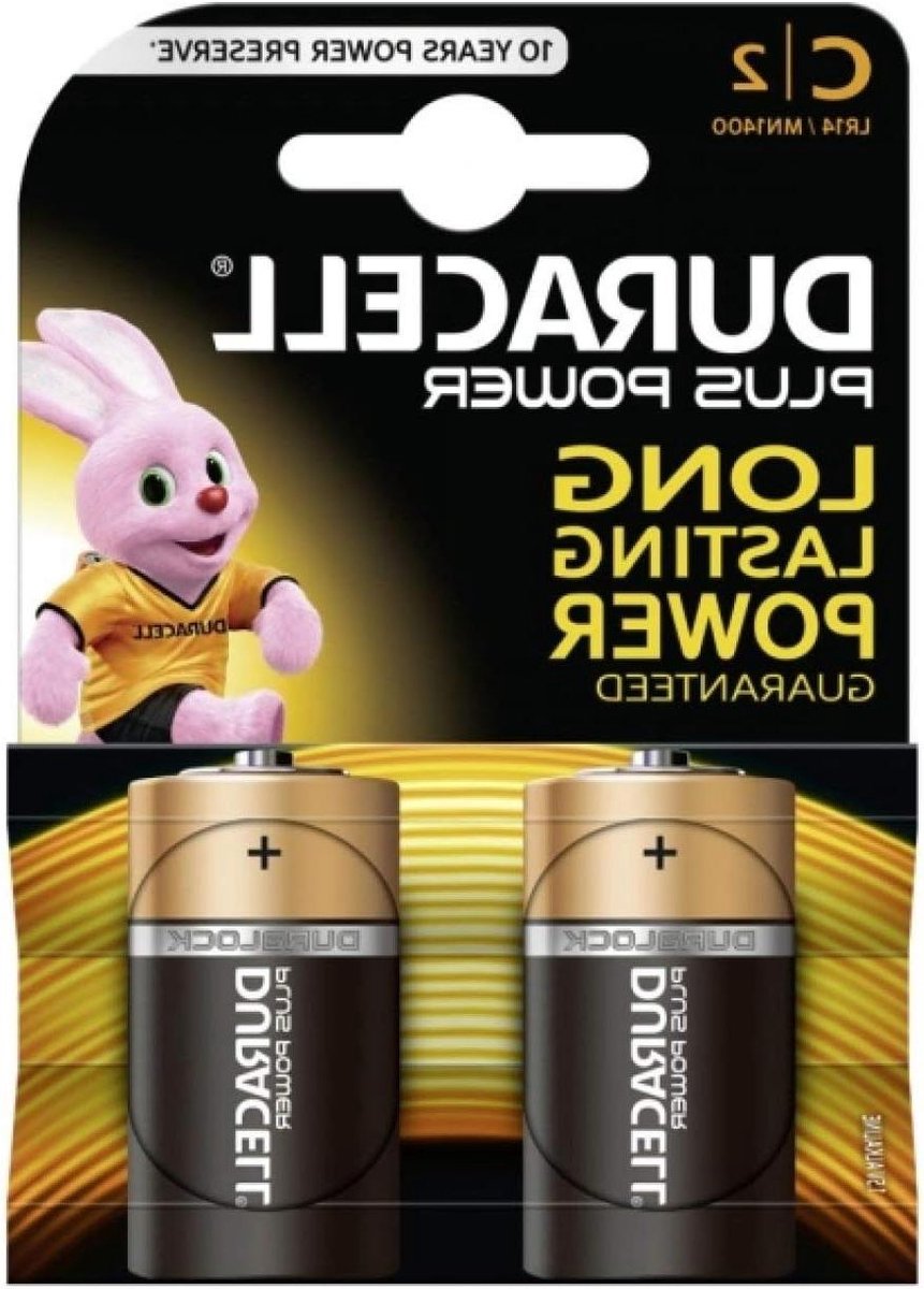 Batterijen Baby C - Alkaline C - Apparaten Voeden - Betrouwbare Energiebron - 2 Stuks - Zilver