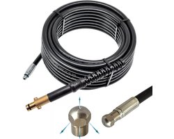 M&M Smartek buisreinigingsslang voor/compatibel met Nilfisk Alto Gerni voor afvoer WC sifon kanaal – 1/8" aansluiting – hogedrukslang reiniging