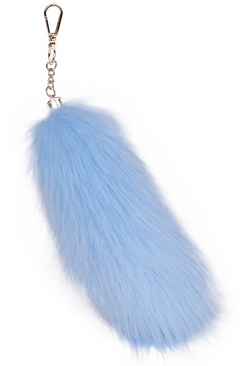 Vossenstaart - Milieuvriendelijke bonthanger - Bontaccessoire - Tashanger voor dames - Autosleutelhanger -20cm -Kleur 4