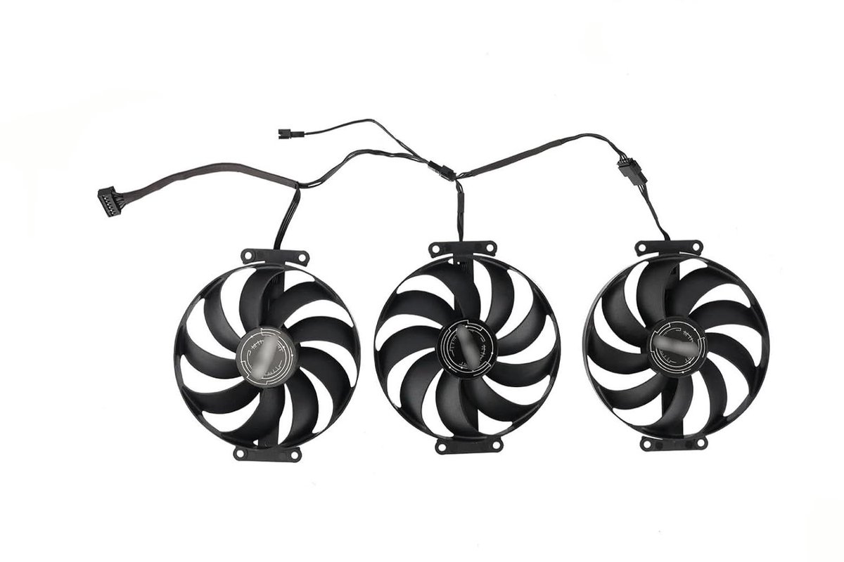 Grafische kaart ventilator - PC koeler - Koeling optimaliseren - Efficiënte warmteafvoer - 90 mm - Zwart