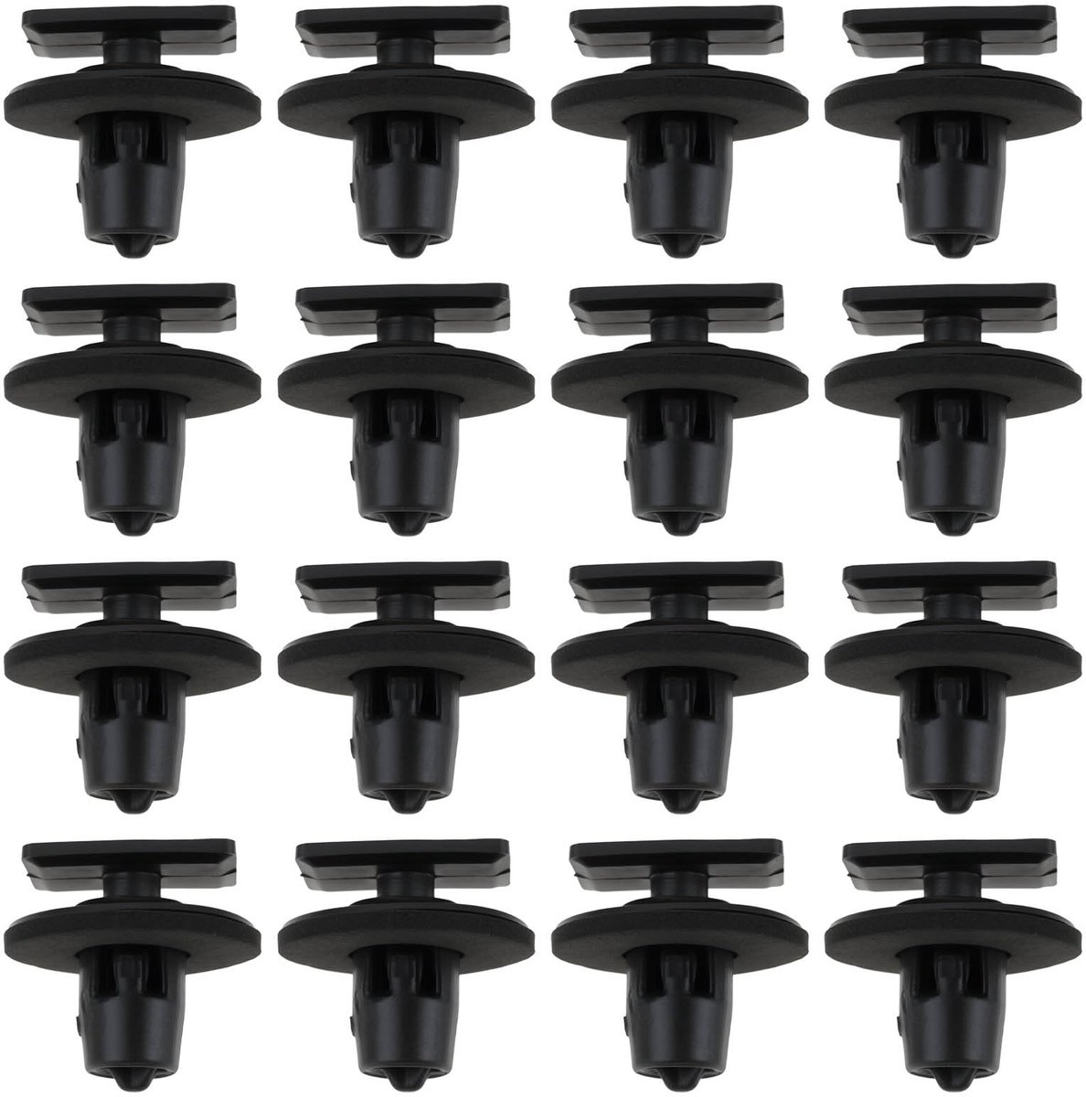 Dailygoods- Trim Clips 40 Stuks - Bevestigingsclips Auto - Compatibel met Nissan Juke/370Z - Duurzaam Zwart Plastic - Betrouwbare Bevestiging - Afmetingen 18,2 mm
