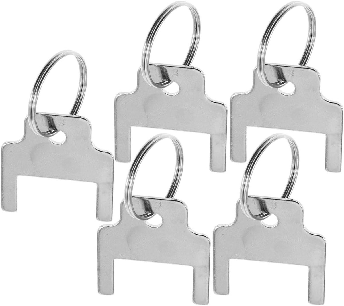 5-delige universele sleutelset voor papieren handdoekdispenser, geschikt voor toilethouders en organiser voor lange knoppen en papierrollen