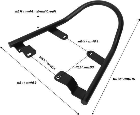 Comfortabele Achterpassagiershandgreep voor Motorfiets - Stevige Armsteun voor XSR 700 2017, Ideaal voor Lange Rit en Veiligheid — afbeelding 2