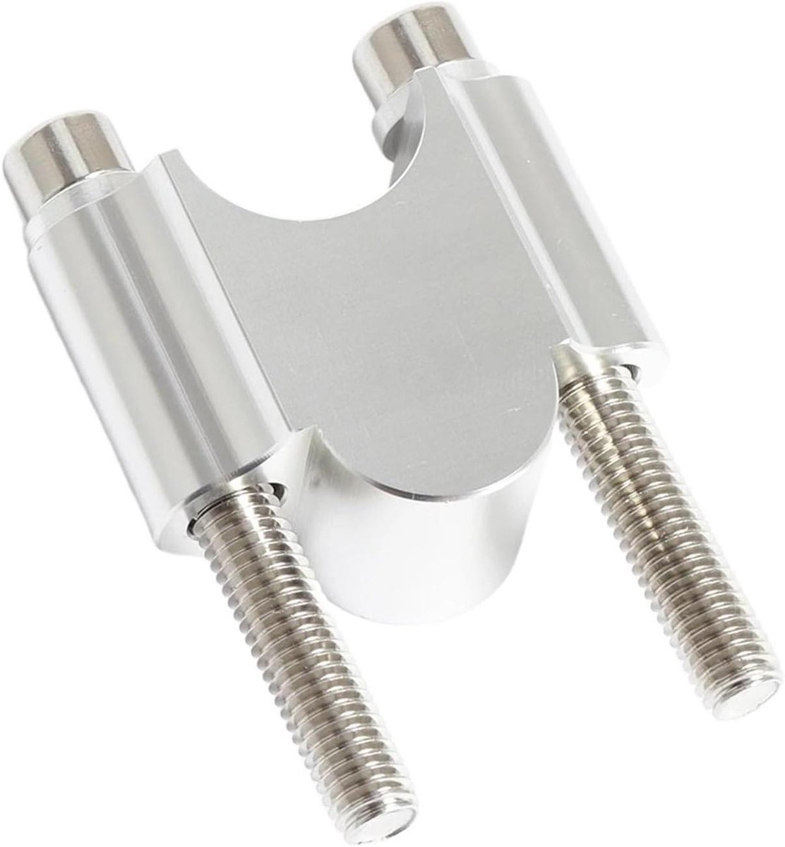 Stuurverhoger Motorfiets - Stuurklem Adapter - Comfortabeler Rijden - Verhoogt Stuur 30mm - Universeel 28mm - Chroom