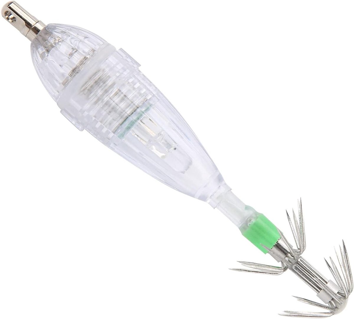 LED Onderwater Lure Lamp voor Vissen, Squid Vorm, Wit Licht, Bait Verlichting met Haak voor Effectieve Vangst