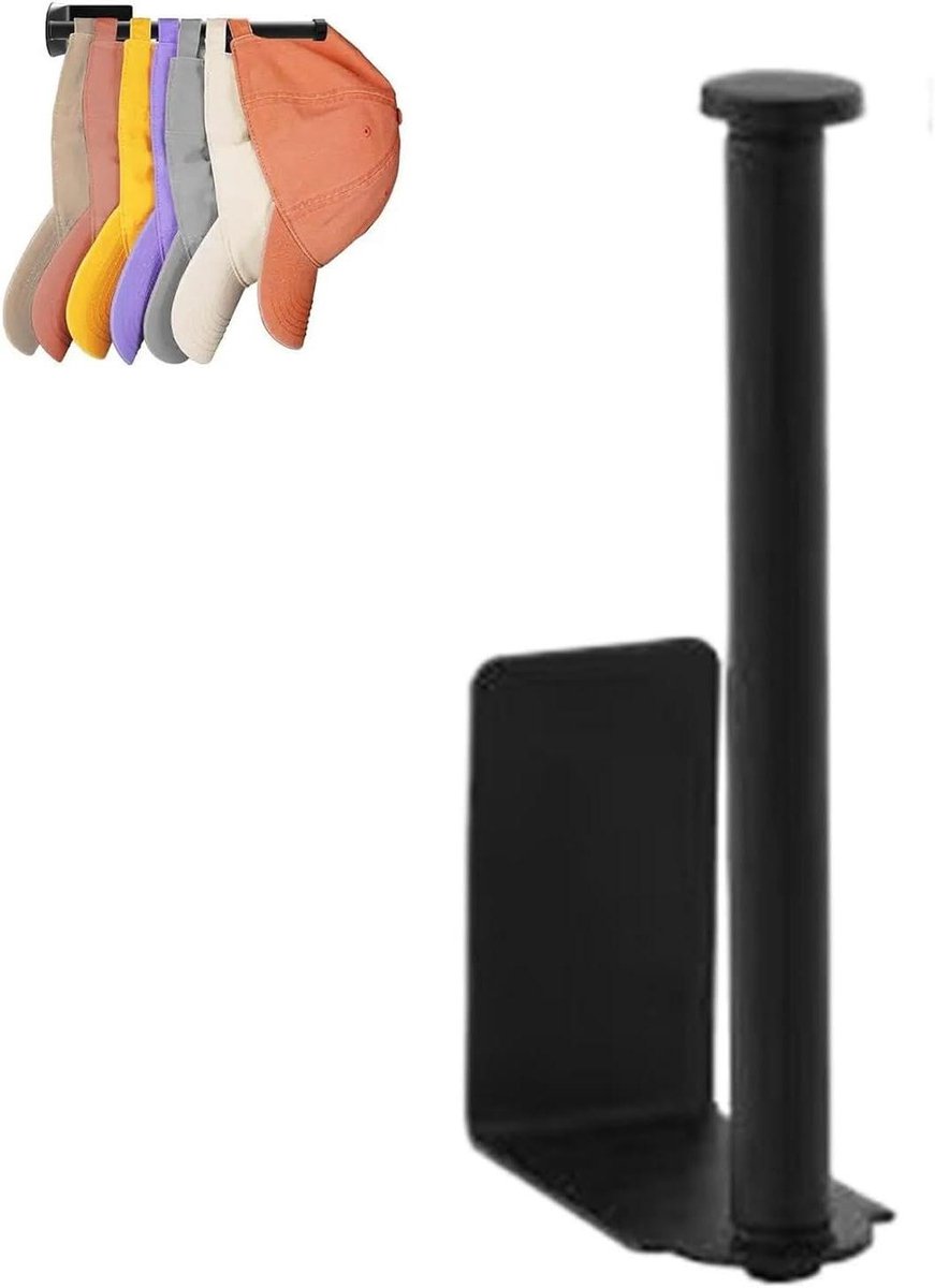 Keukenrolhouder - Keukenpapier houder - Keuken Organisatie - Roestvrij staal - 15cm - Zwart