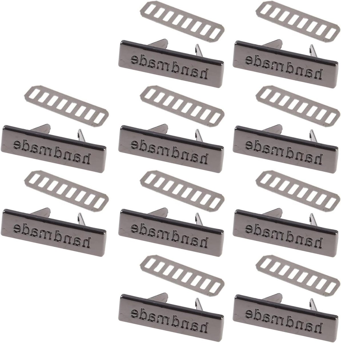 Metalen Handgemaakte Labels - Kleding Tags - Naaien Ambachten - Duurzame Legering - 10 Stuks - Brons