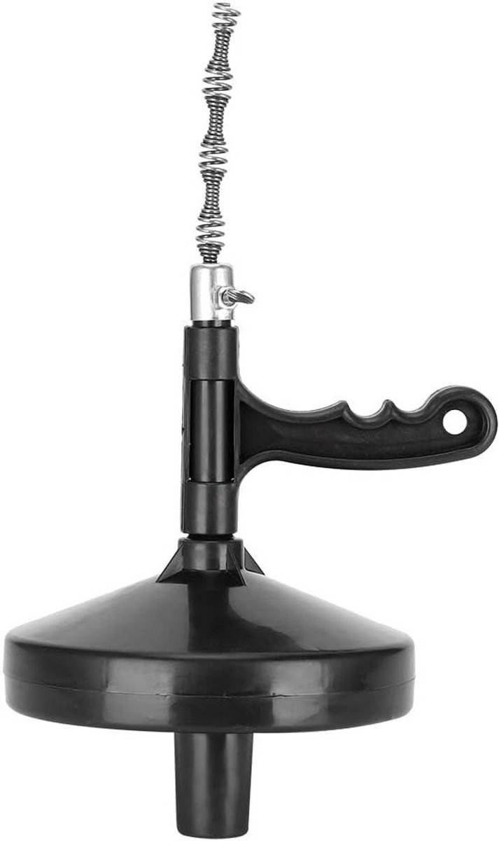 Afvoerreiniger - Pijpenreiniger - Verstopping Verhelpen - Flexibele Veer - 5 Meter - Zwart