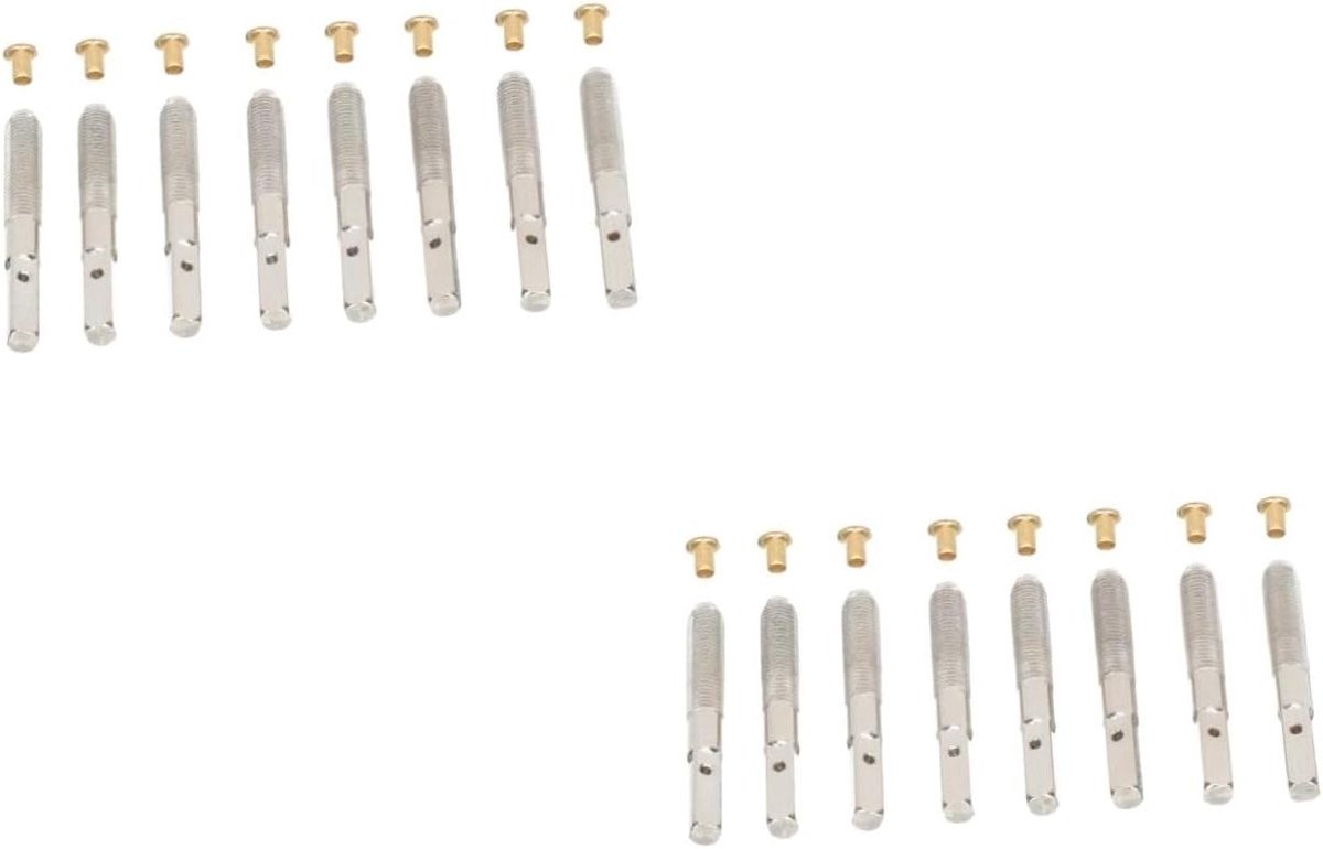 Lierharp Accessoires - Harp Pinnen - Muziek Instrument Onderhoud - Stevig Staal Materiaal - 4.2cm Lengte - Zilver
