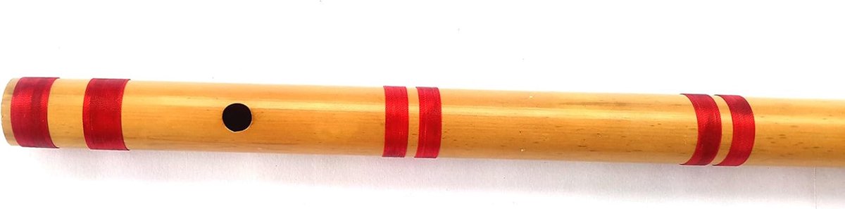 Bamboe Fluit - Zijfluit Bansuri - Muziek Maken - Professionele Kwaliteit - 66 cm - Natuurlijk