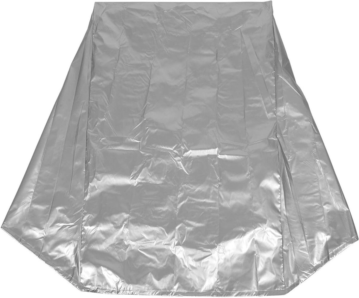 Slanghaspelhoes - Beschermhoes Tuinslang - Tuin Organiseren - Weerbestendige Bescherming - 88 x 66 x 63 cm - Zilver