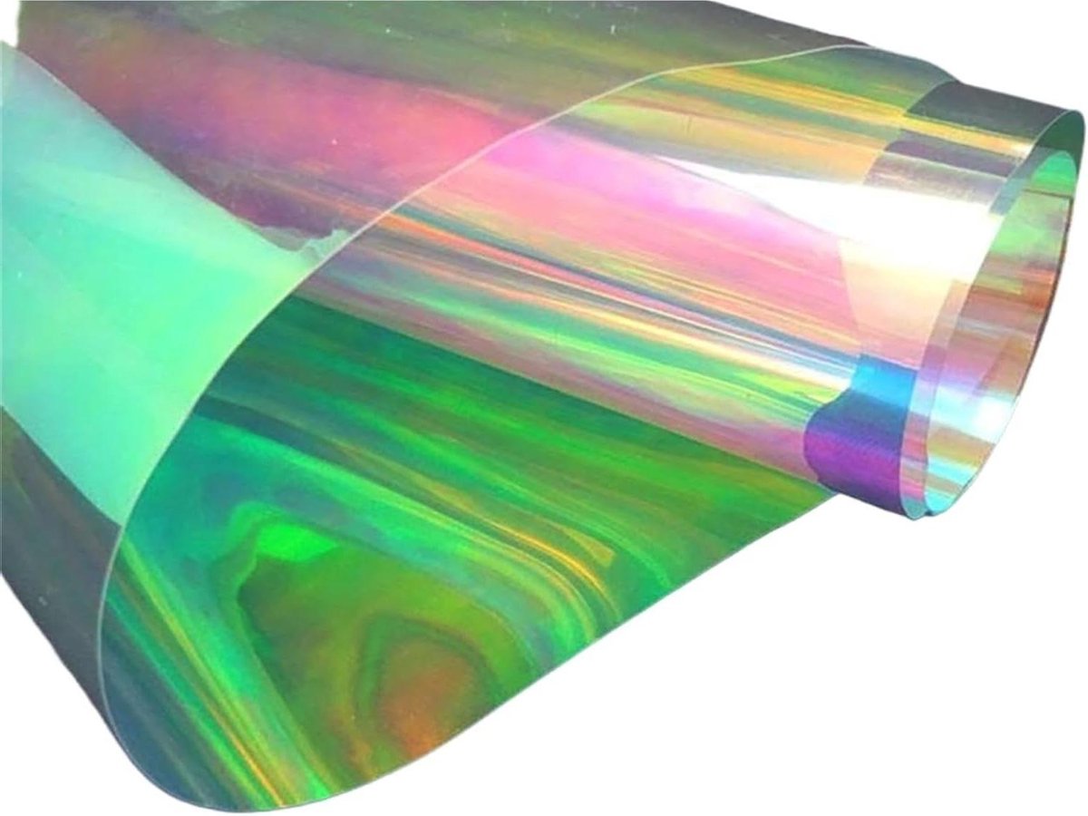 Raamfolie Privacy - Regenboog Vinyl - Zon Weren - Eenrichtingsspiegel Effect - 50 x 500 cm