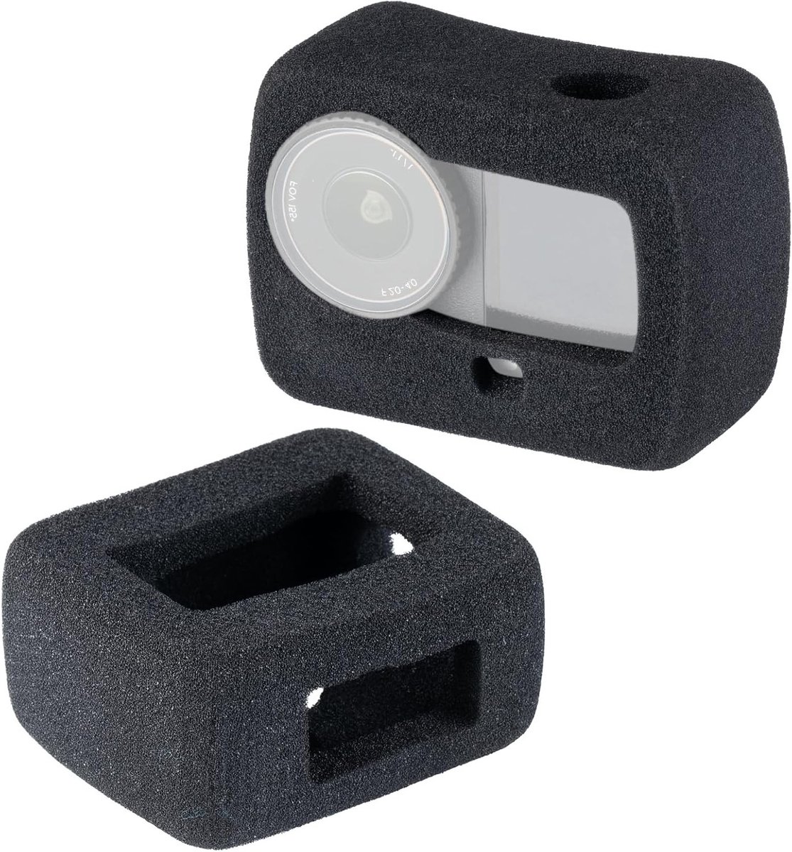 Set van 2 Windbeschermende Behuizingen voor Actiecamera's, Ideaal voor Buitenopnames en Geluidsopnames