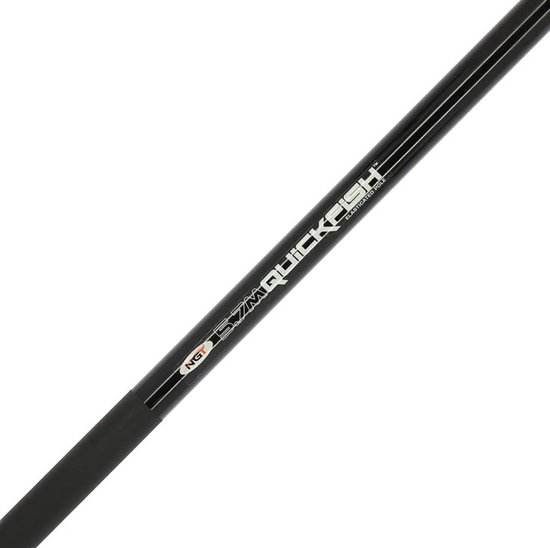 Vaste Hengel - Telescoophengel - Vissen in Stilstaand - Ingebouwde Elastiek - 5.7 Meter - Zwart — afbeelding 3