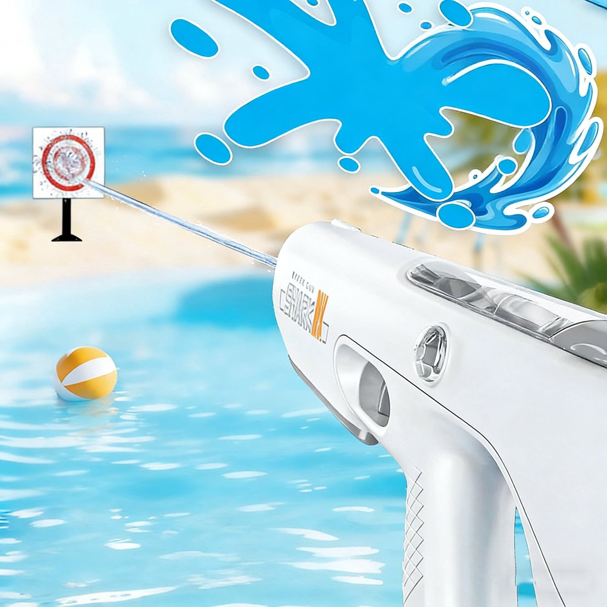 Elektrisch Waterpistool Voor Kinderen En Volwassenen - Automatische Waterherlading - Lichtgewicht Ontwerp Schieten Meer Dan 250 Ontploffingen Waterblaster Squirt Guns Tot 32 Ft Lange Afstand - Zomer Buiten Strandfeestspeelgoed — afbeelding 3